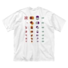 ★SUZURIのTシャツセール開催中！！！☆kg_shopの[☆両面] 次、とまります【視力検査表パロディ】 Big T-Shirt