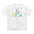 畳フェスティバルの寒い鳥 ビッグシルエットTシャツ