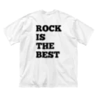 L&RのL&R  LIVE and ROCK  ROCK IS THE BEST 表裏デザイン ビッグシルエットTシャツ