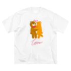 LoveAnimalのくまちゃん in LOVE Big T-Shirt