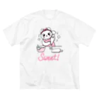 LoveAnimalの猫　お菓子づくり ビッグシルエットTシャツ