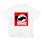 BEACSのPUGNANDES2022_Red ビッグシルエットTシャツ