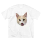 うちの猫のいもちゃん（ベロ） ビッグシルエットTシャツ