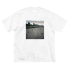 すずめのseaside gray Big T-Shirt