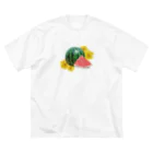 cheat omeletteのスイカの花 ビッグシルエットTシャツ