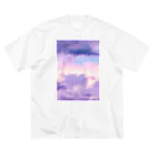 feeling milkteaの甘く溶ける空 ver.2 ビッグシルエットTシャツ