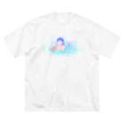 itohidemi.shopの磯人魚 ビッグシルエットTシャツ