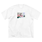 moony.galleryのシャム猫とバラと Big T-Shirt