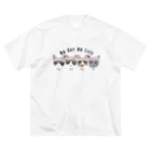 みきぞーん｜保護猫 ミッキー画伯と肉球とおともだちのmoo& chah & guri & ari Big T-Shirt