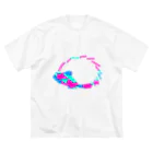 shi-chi Labo graph(詩一）のガラスチェックハリネズミ Big T-Shirt