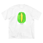 花と女性のイラストレーションのキウイ（kiwifruit）2022 Big T-Shirt