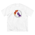 ari designの金魚づくし一ものがたり（水面バージョン） ビッグシルエットTシャツ