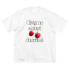 ゆかりんごしょっぷのcherry001 ビッグシルエットTシャツ