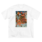 寿めでたや(ukiyoe)のUKIYOE 浮世絵 SAMURAI；水滸伝豪傑 ビッグシルエットTシャツ