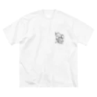 ふぁっとあにまる。のふぁっとあにまる。 ビッグシルエットTシャツ