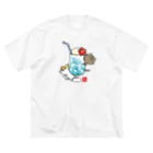 ねころぶ shopのねころぶ【ブルーハワイ】 ビッグシルエットTシャツ