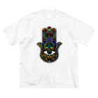 heymar のhamsa カラー ビッグシルエットTシャツ