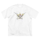 SHAKUTORIMUSHIのかいこがとわたし#silk moth and me ビッグシルエットTシャツ