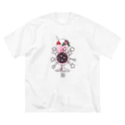 花小金井正幸のヒャヒャヒャ百貨店のクリームソーダウチュウ・スパーク（ローズクォーツ） Big T-Shirt