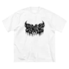 忍太郎の四字熟語 - 因果応報 Death Metal Logo デスロゴ  Big T-Shirt
