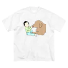 赤ちゃんワンちゃんの部屋のPero ビッグシルエットTシャツ