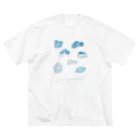 mame･mochiの海花 ⅰ ビッグシルエットTシャツ