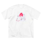 nya-mew（ニャーミュー）のかき氷大好き ビッグシルエットTシャツ