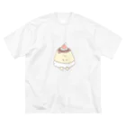 さきまるらんどのプリンのプリーツちゃん🍮 ビッグシルエットTシャツ