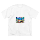 スマイル３９の真夏のバカンス ビッグシルエットTシャツ