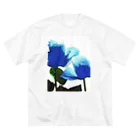 Anna’s galleryのBlue Rose ビッグシルエットTシャツ