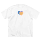 おえかきべやのHEART ビッグシルエットTシャツ