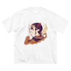 この世の終わりみてぇな浅葱共のグッズ持ち寄り集会場。のVivi round ビッグシルエットTシャツ