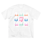 PINK PUFF のおブラジャービッグTシャツ Big T-Shirt