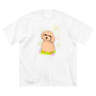 greetenのトイプードル癒し犬 ビッグシルエットTシャツ