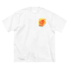 SUZURI.KEY-CHANの7月17日の誕生日花は「百日草」です！ ビッグシルエットTシャツ