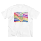 go80sのピーコックグリーンからす Big T-Shirt