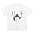 超ペンギンズのニワトリと毒舌ペンギン ビッグシルエットTシャツ