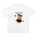 lucky charmのハワイアンミュージック ビッグシルエットTシャツ