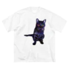 LALA CloveR.のGALAXY CAT ビッグシルエットTシャツ