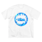 R☆worldのリアル風ブルークリスタルの洞窟 ビッグシルエットTシャツ