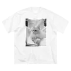 Maarjaara_Maarjaaraの白い猫と白い椅子_2 Big T-Shirt