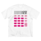 フォーヴァの電卓ピンク Big T-Shirt
