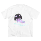 mifのアンニュイ ボブネコ ビッグシルエットTシャツ