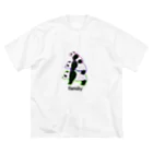 ゆめごこちのfamily♡panda (color neon) ビッグシルエットTシャツ