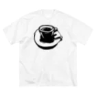 切り絵草太のcoffee break ビッグシルエットTシャツ