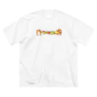 NORICOPOのピザビヨーンクソハム ビッグシルエットTシャツ