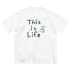 Yuu.Tの『 This is Life』一言つぶやきシリーズ ビッグシルエットTシャツ