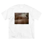 sanada_yurikoの猫のめぢから ビッグシルエットTシャツ