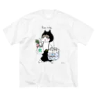 ほっかむねこ屋（アトリエほっかむ）のお買い物ねこ Big T-Shirt