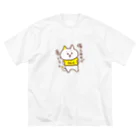misatoのおみせshopの「備えあれば憂いなし」ウレイちゃん猫 ビッグシルエットTシャツ